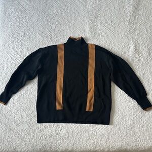 & Other Stories Black and Gold Sweater